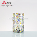 ATO Mexican Hand Blown Confetti Rock Design Glass